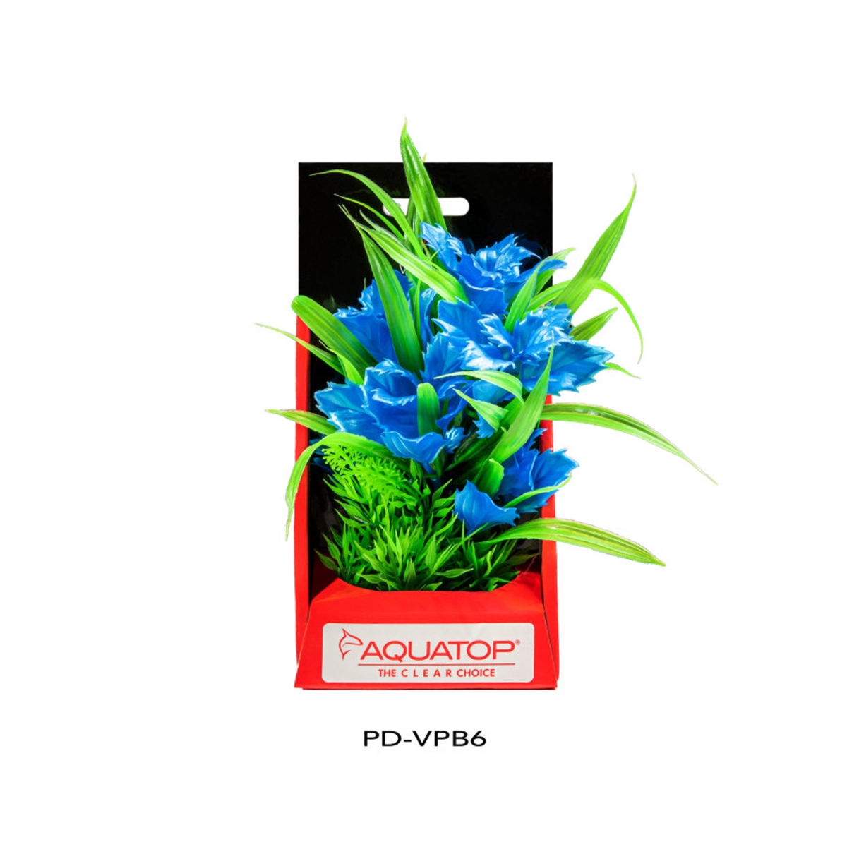 Picture of Aquatop 810074880091 Vibrant Aquarium Passion Plant - Blue - 6 in.