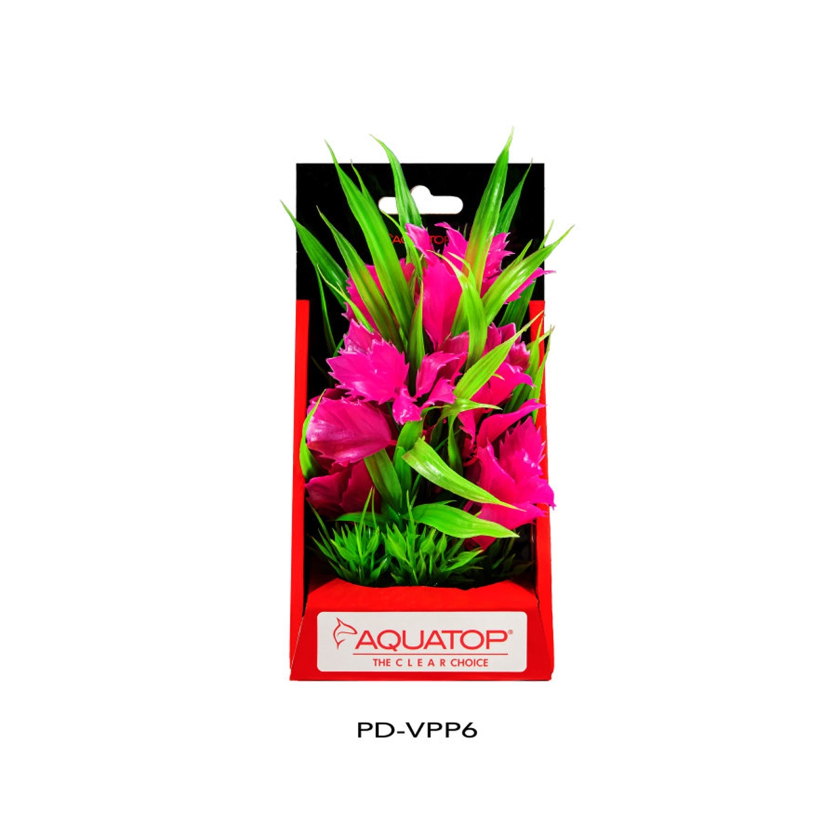 Picture of Aquatop 810074880114 Vibrant Aquarium Passion Plant - Pink - 6 in.