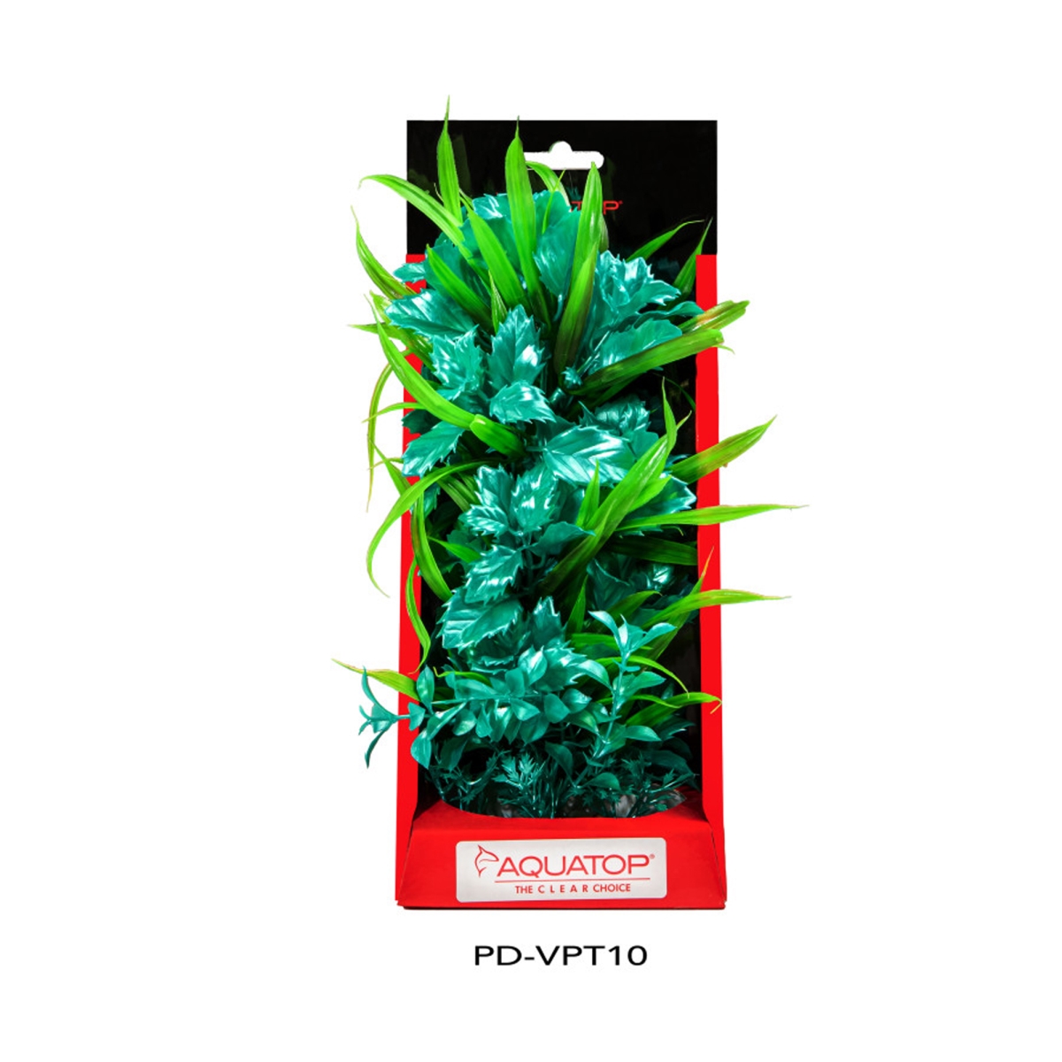 Picture of Aquatop 810074880138 Vibrant Aquarium Passion Plant - Turquoise - 10 in.
