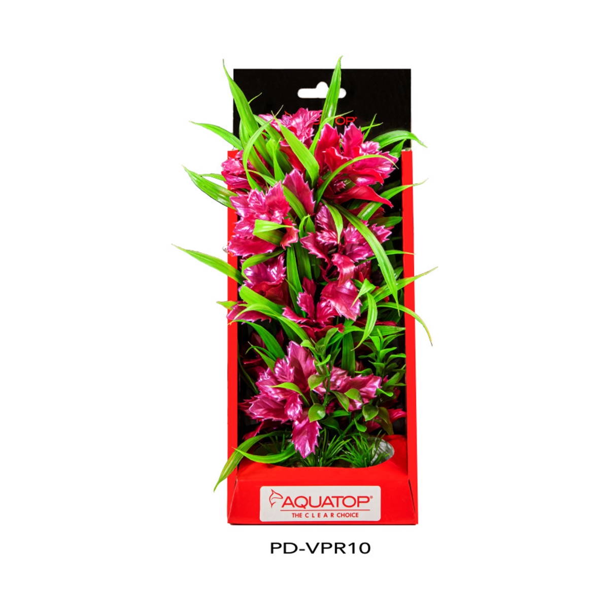 Picture of Aquatop 810074880152 Vibrant Aquarium Passion Plant - Rose - 10 in.