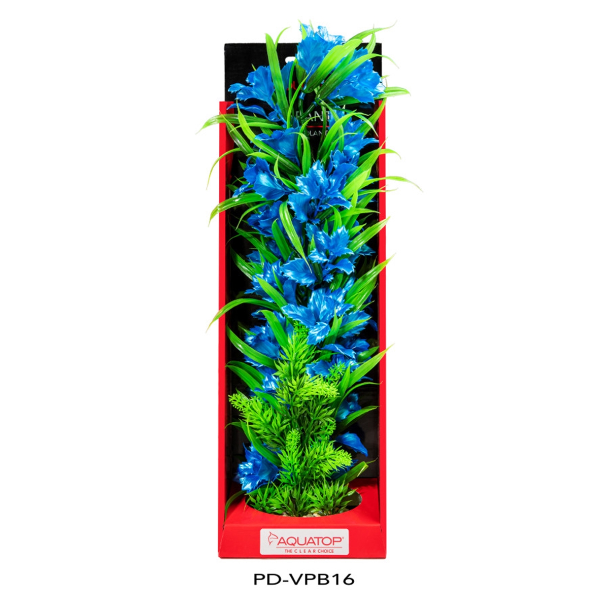 Picture of Aquatop 810074880190 Vibrant Aquarium Passion Plant - Blue - 16 in.