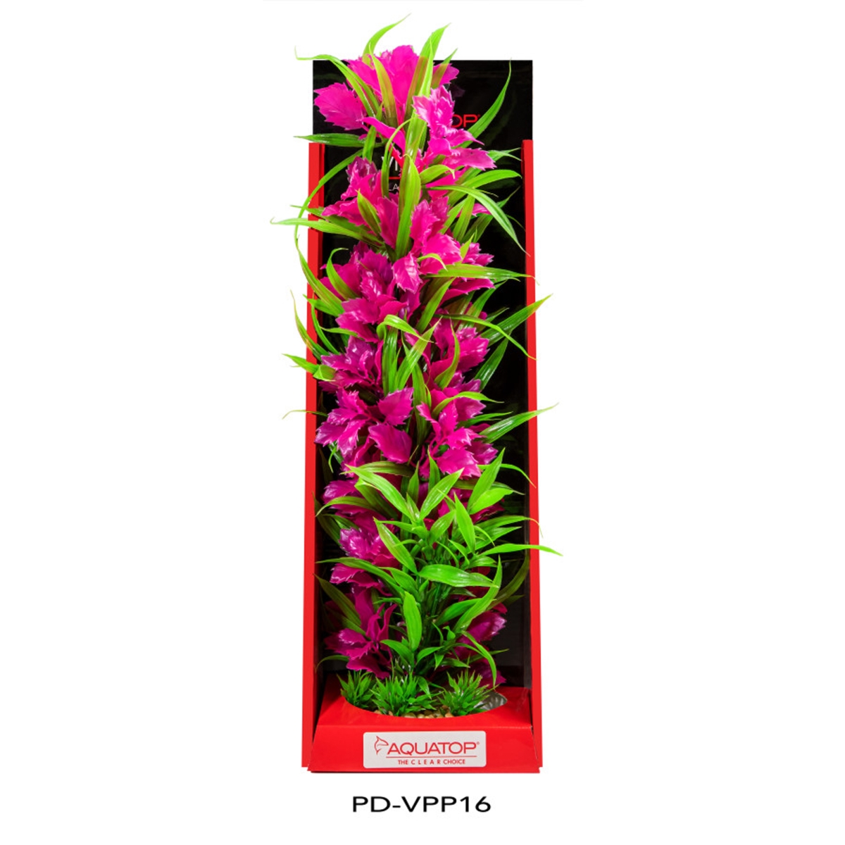 Picture of Aquatop 810074880213 Vibrant Aquarium Passion Plant - Pink - 16 in.