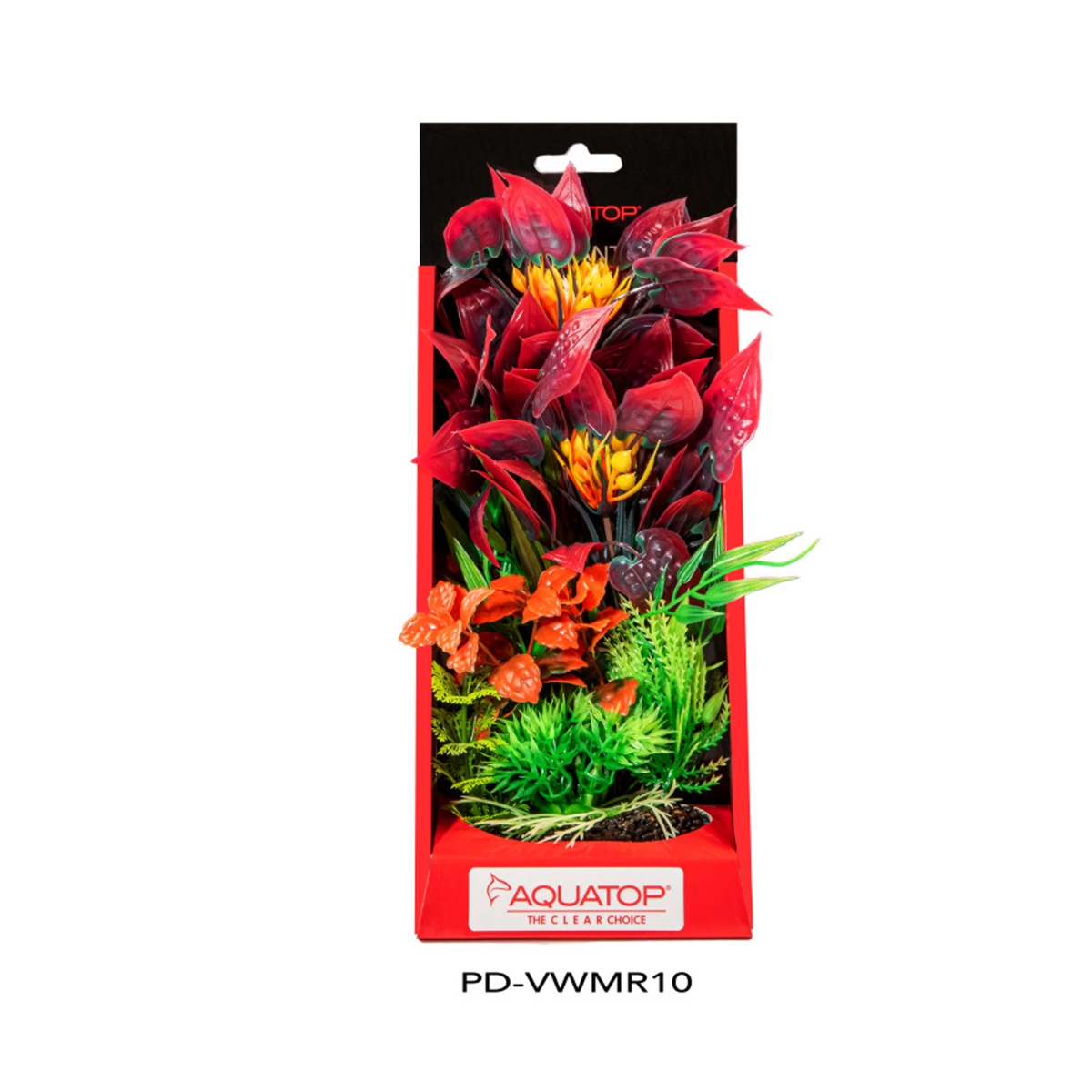 Picture of Aquatop 810074880473 10 in. Aquatop Vibrant Wild Plant Mixed, Red