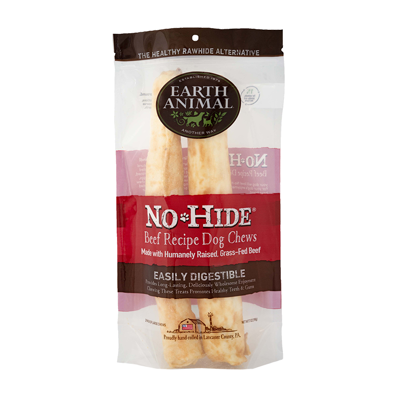 Picture of Earth Animal 810049511661 No-Hide Beef Chews for Dogs - 11 in. - Pack of 2