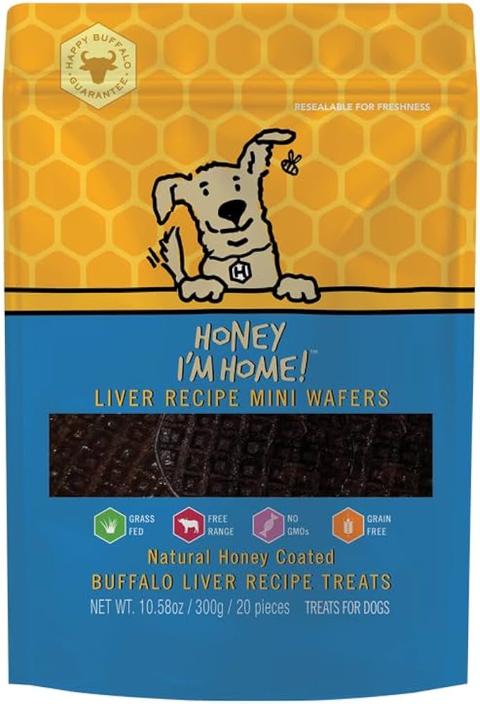 Picture of Honey Im Home 8901709016038 Mini Dog Buffalo Liver Wafer&#44; Pack of 20