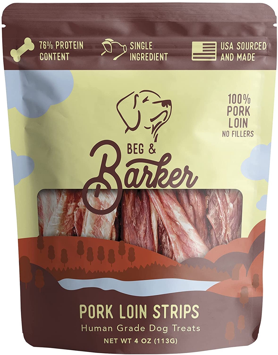Picture of Beg & Barker 850025546300 Pork Loin Dog Strips - 10 oz - Pack of 12