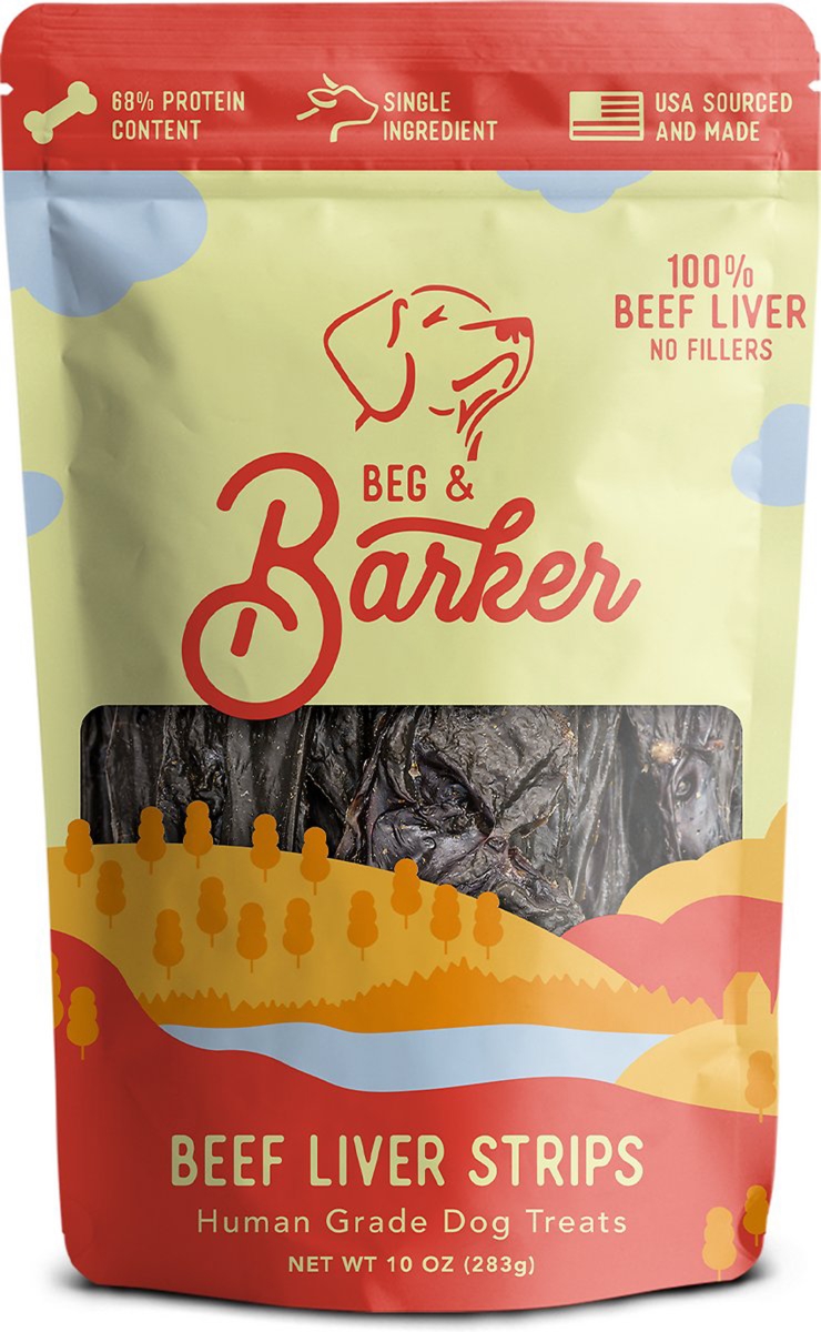 Picture of Beg & Barker 850025546454 Beef Liver Dog Strips - 10 oz