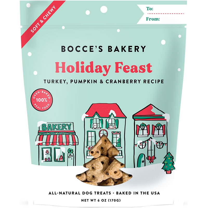 Picture of Bocces Bakery 850012629498 6 oz Dog Soft Holiday Chew Dog Treats