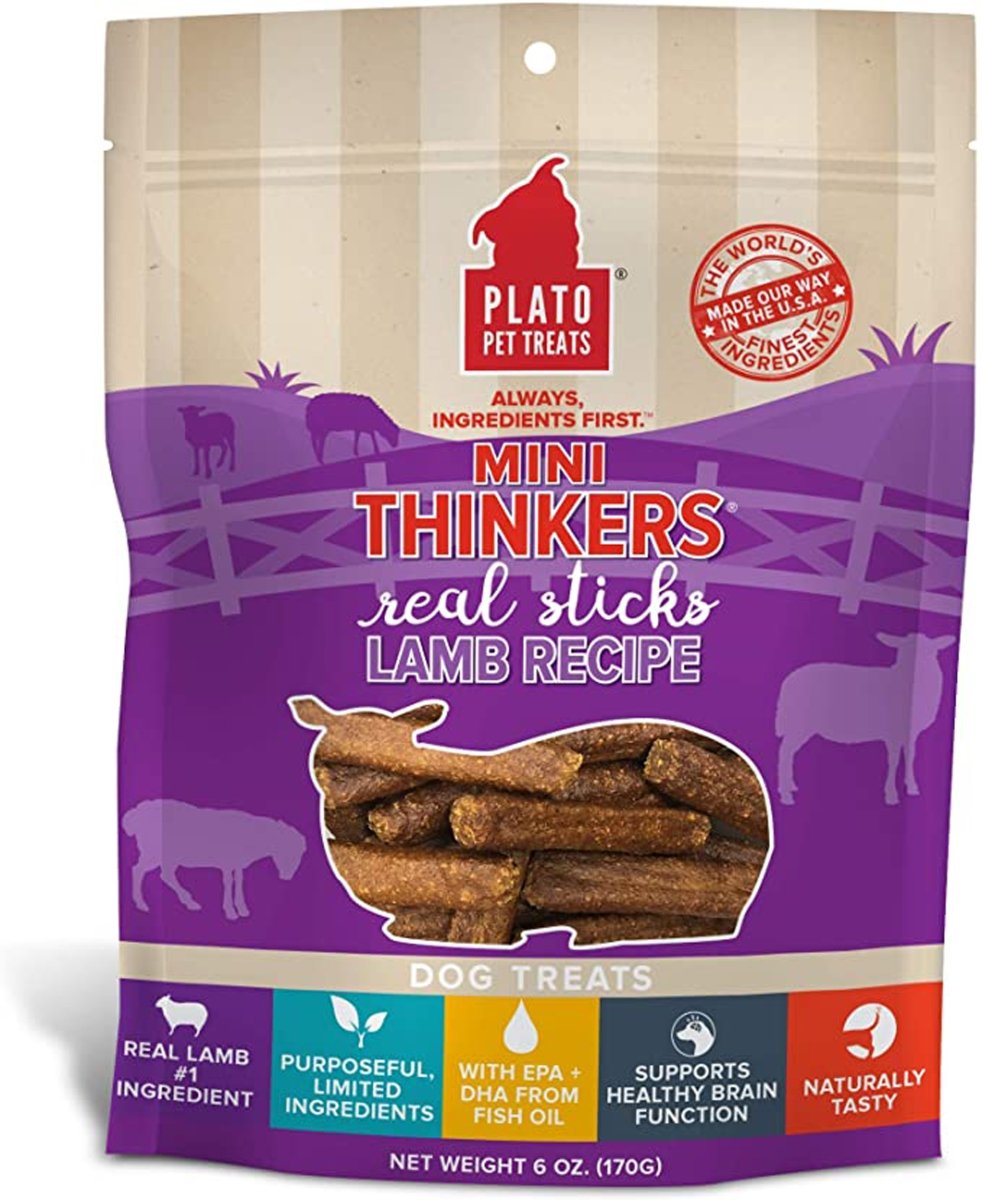 Picture of Plato Pet Treats 850016076625 Original Real Strips Lamb Pet Treat - 6 oz