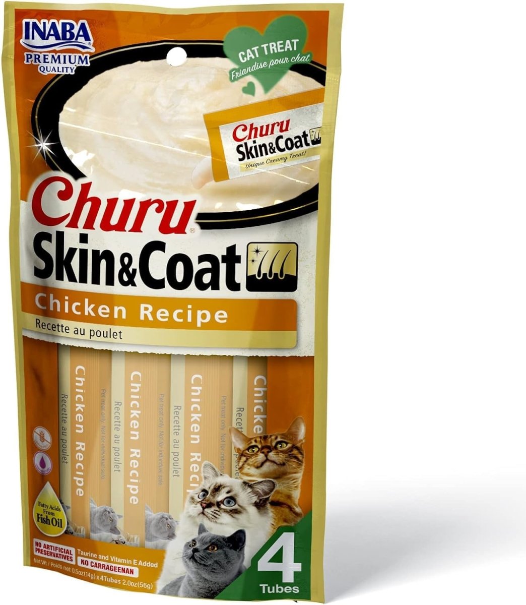 Picture of Inaba 850006715763 2 oz Churu Skin & Coat Chicken Recipe Cat Treat