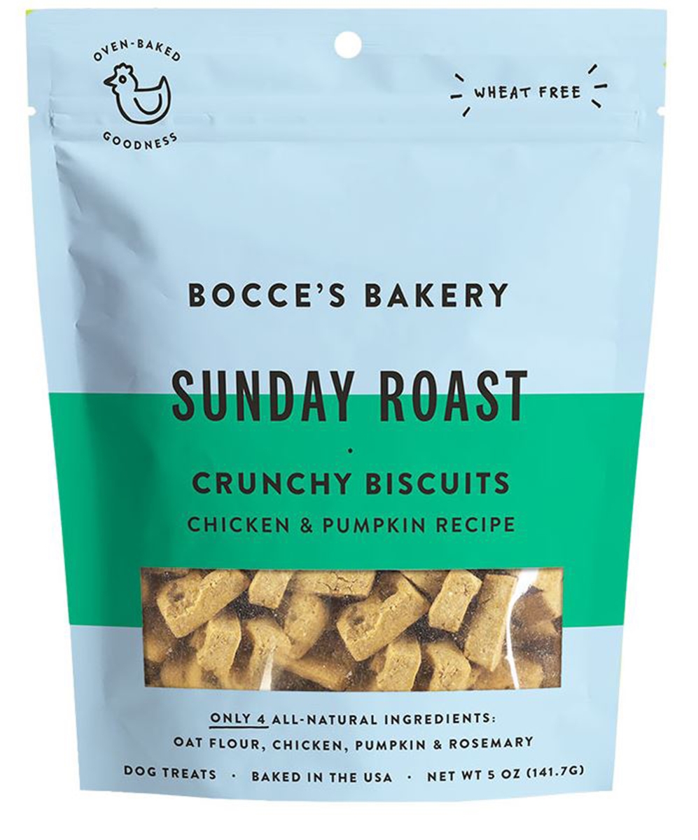 Picture of Bocces Bakery 856019005570 Every Day Sunday Roast Biscuits for Dogs - 5 oz