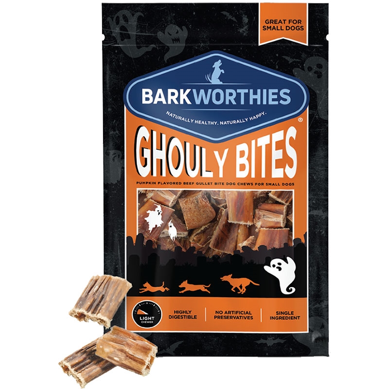 Picture of Barkworthies 840139124631 Dog Ghouly Beef Gullet Bites - 3 oz - Case of 6