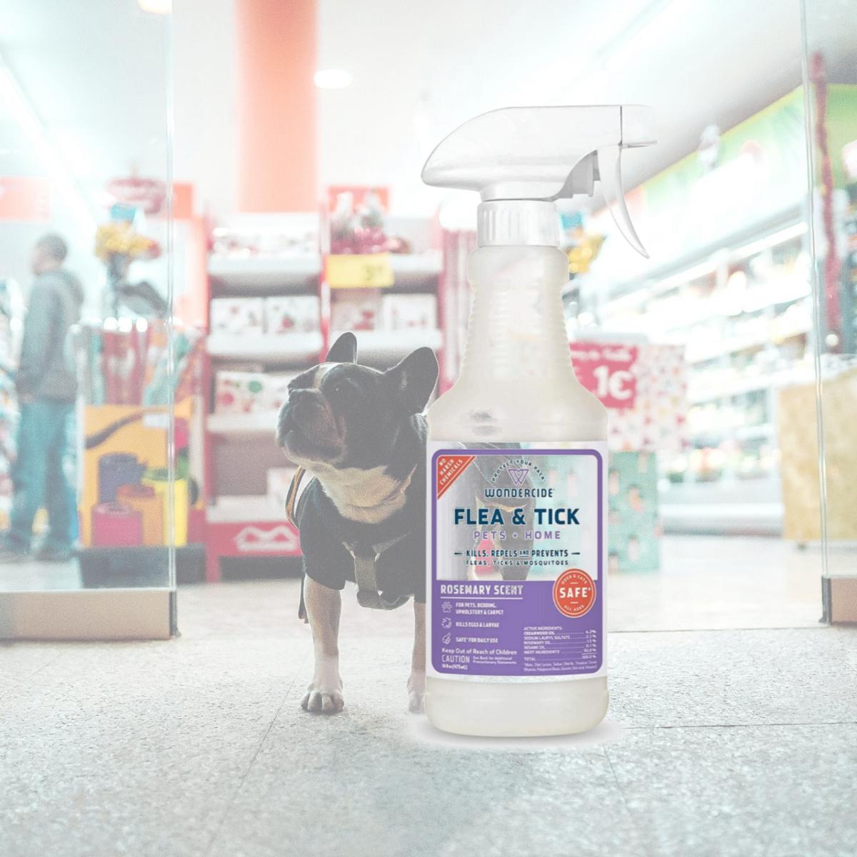 Picture of Wondercide 019962891229 16 oz Flea Tick & Mosquito Control Spray for Pets - Rosemary