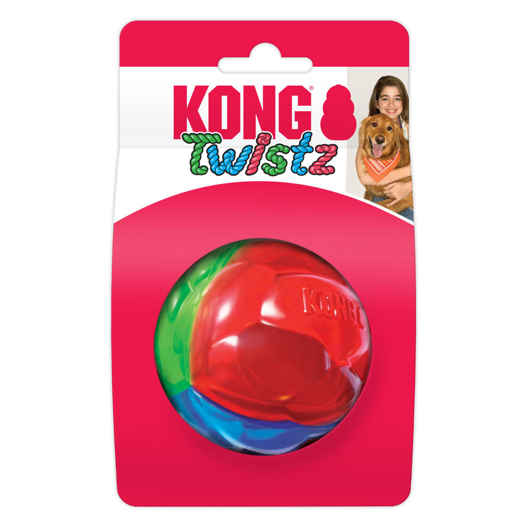 Picture of Kong 035585494081 Twistz Ball Dog Toy&#44; Multi Color - Large