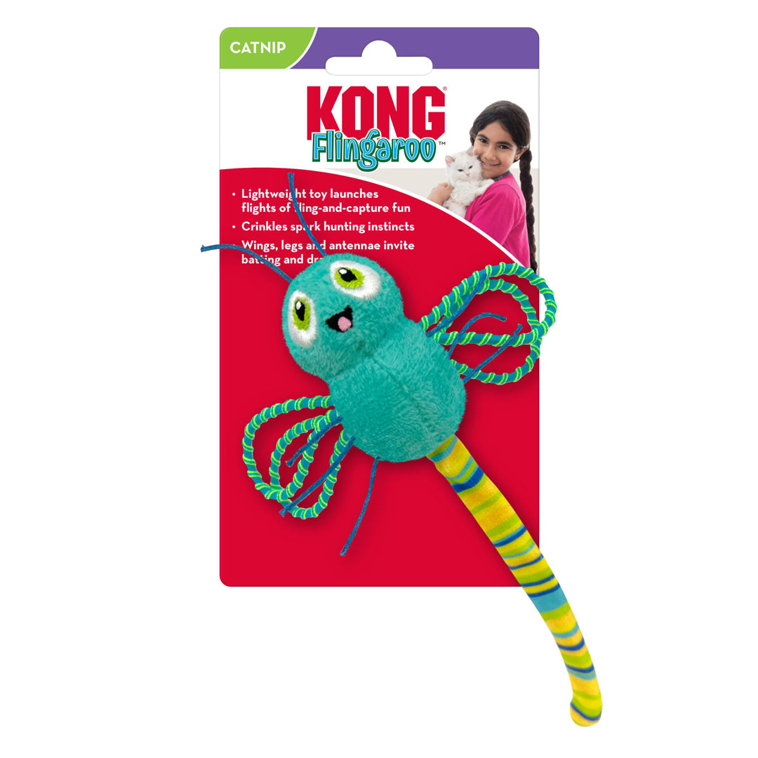 Picture of Kong 035585517070 Flingaroo Dragonfly Assorted Cat Toy - One Size