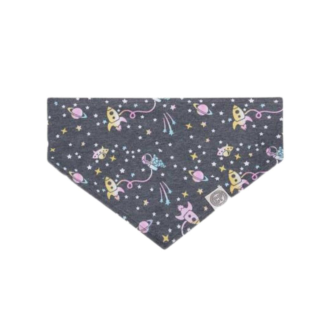Picture of Canada Pooch 628284111047 Follow Me Outer Space Bandana for Dog - Small & Medium