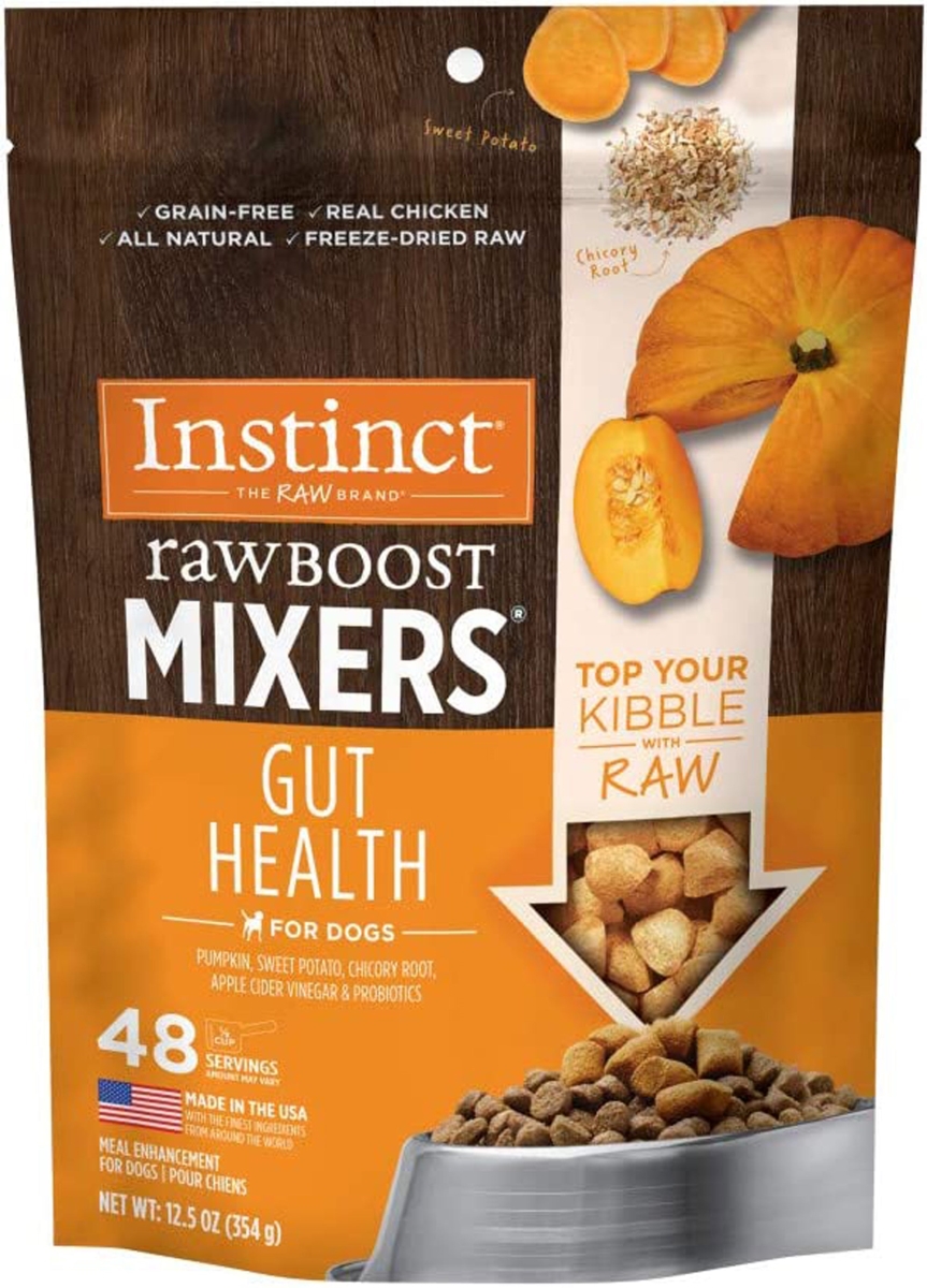 Picture of Natures Variety 769949601227 12.5 oz Freeze Dried Gut Health Dog Instinct Raw Boost Mixer - Case of 6