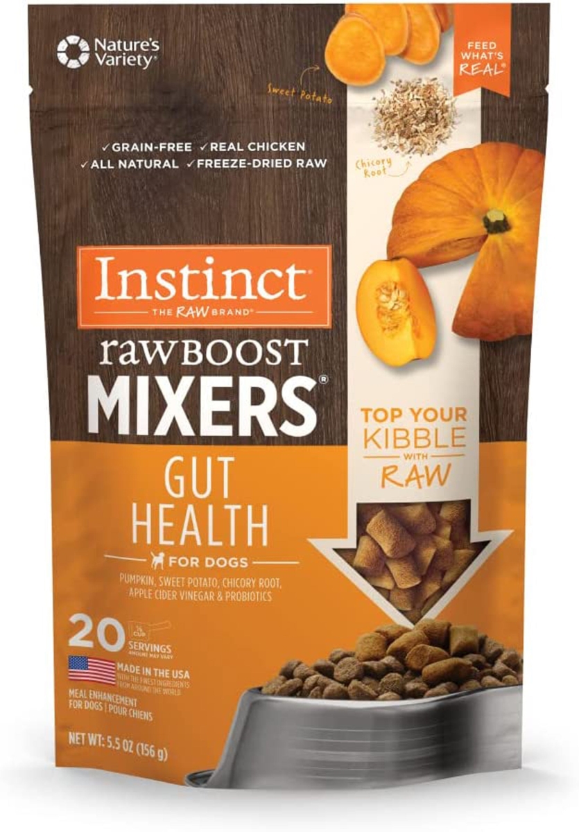 Picture of Natures Variety 769949601296 5.5 oz Dog Gut Health Raw Boost Mixer - Case of 12