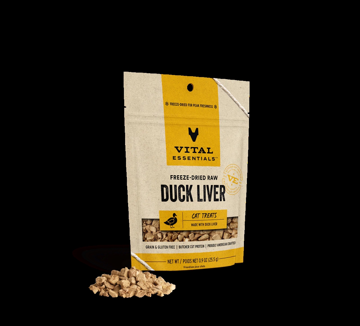 Picture of Vital Essentials 840199694044 0.9 oz Freeze Dried Cat Treat - Duck Liver