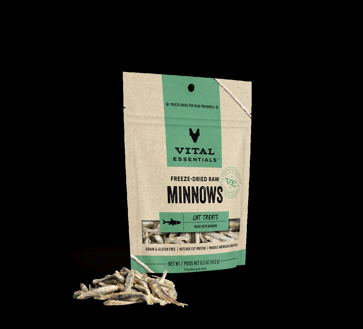Picture of Vital Essentials 840199694051 0.5 oz Freeze Dried Cat Treat - Minnows