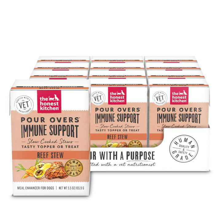 Picture of Honest Kitchen 850027768724 5.5 oz Grain Free Pour Over Beef Immunity Support for Dog