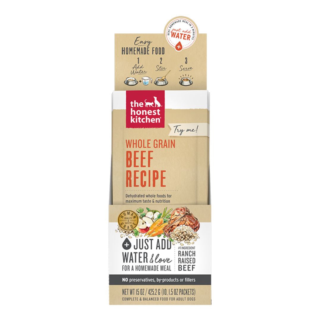 Picture of Honest Kitchen 850027768885 1.75 oz Dehydrated Beef for Dog - 10 Count