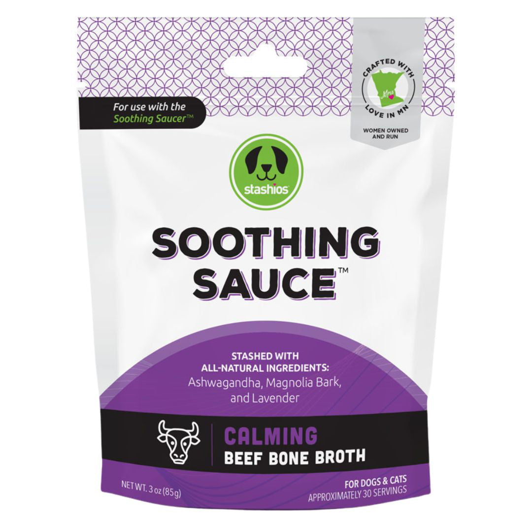Picture of Stashios 854585007424 3 oz Soothing Sauce Bulk Calming Beef Pet Food