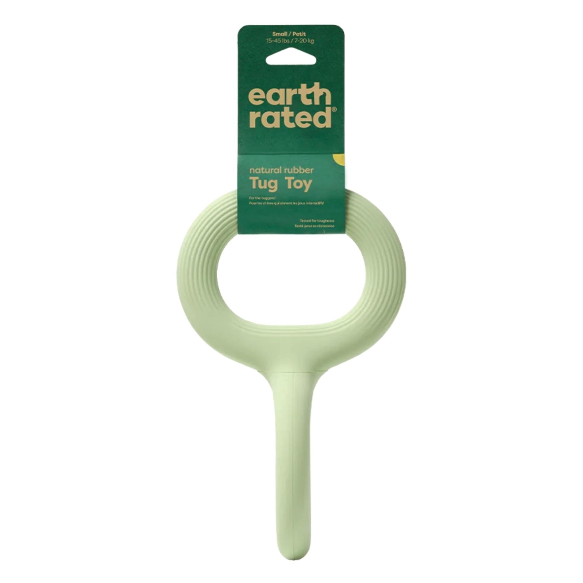 Picture of Earth Rated 870856001571 Rubber Tug Dog Toy&#44; Green - Small