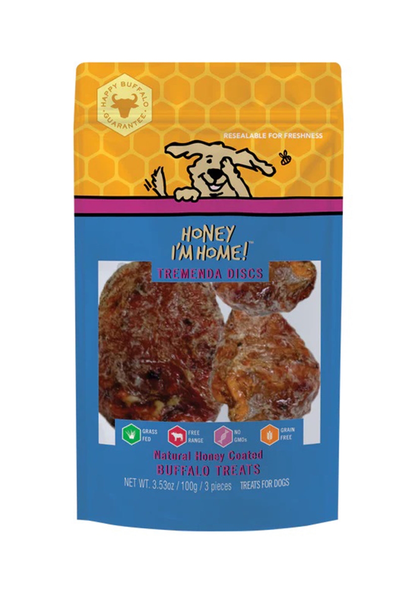Picture of Honey Im Home 8901709020011 Natural Honey Coated Buffalo Dog Treats - Tremenda Discs - 3 Count