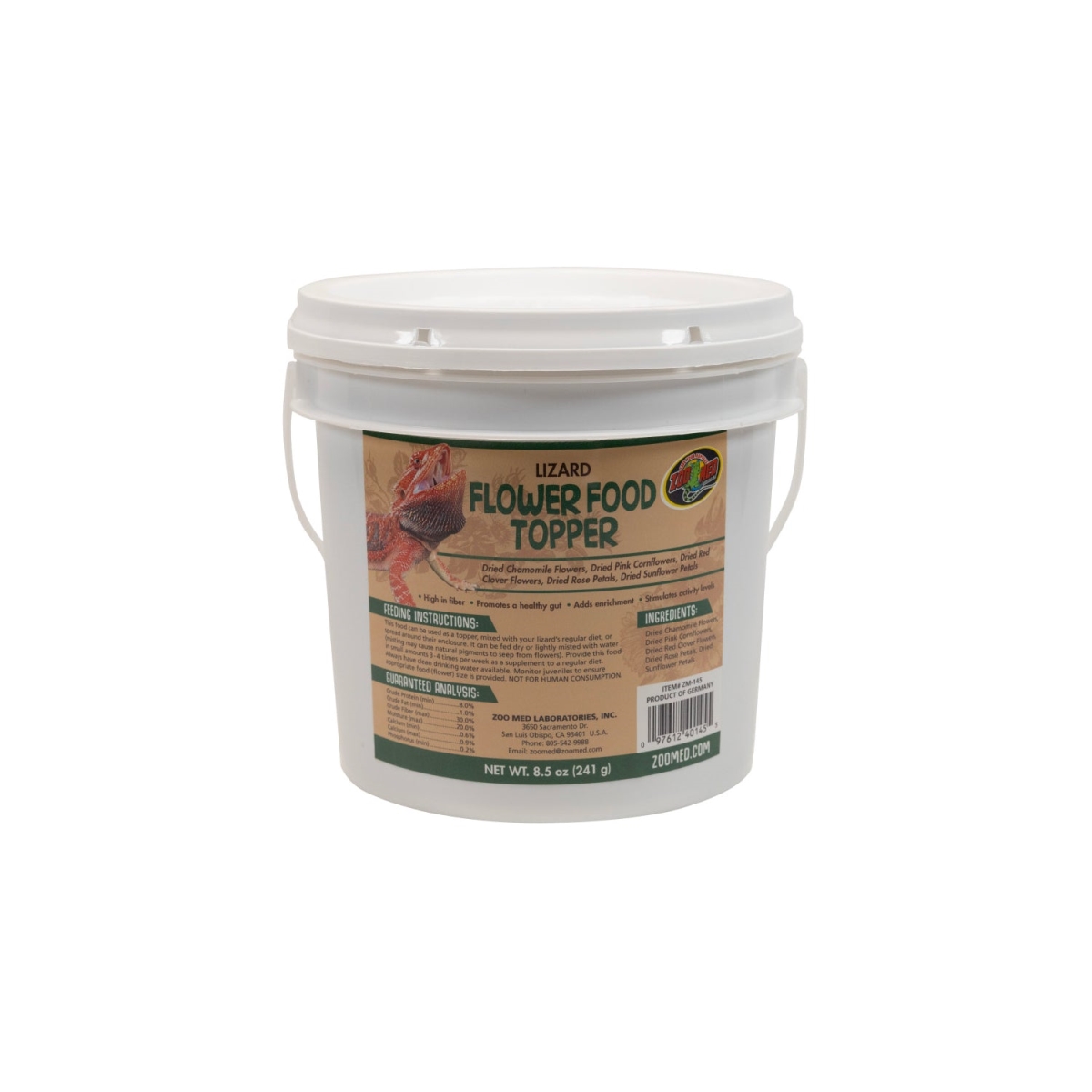 Picture of Zoo Med 097612401455 8.5 oz Lizard Flower Food Topper