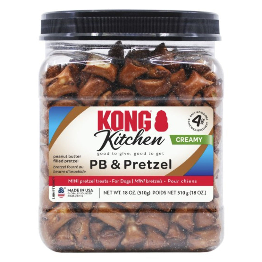 Picture of Kong 035585513119 18 oz Kitchen Creamy PB & Pretzel Dog Treats