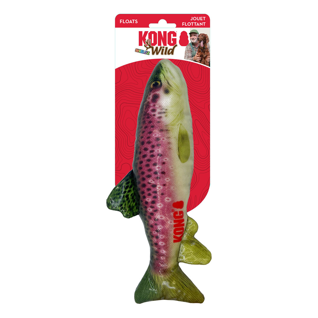Picture of Kong 035585523217 Wild Shieldz Dummy Trout Dog Training Fish - Medium