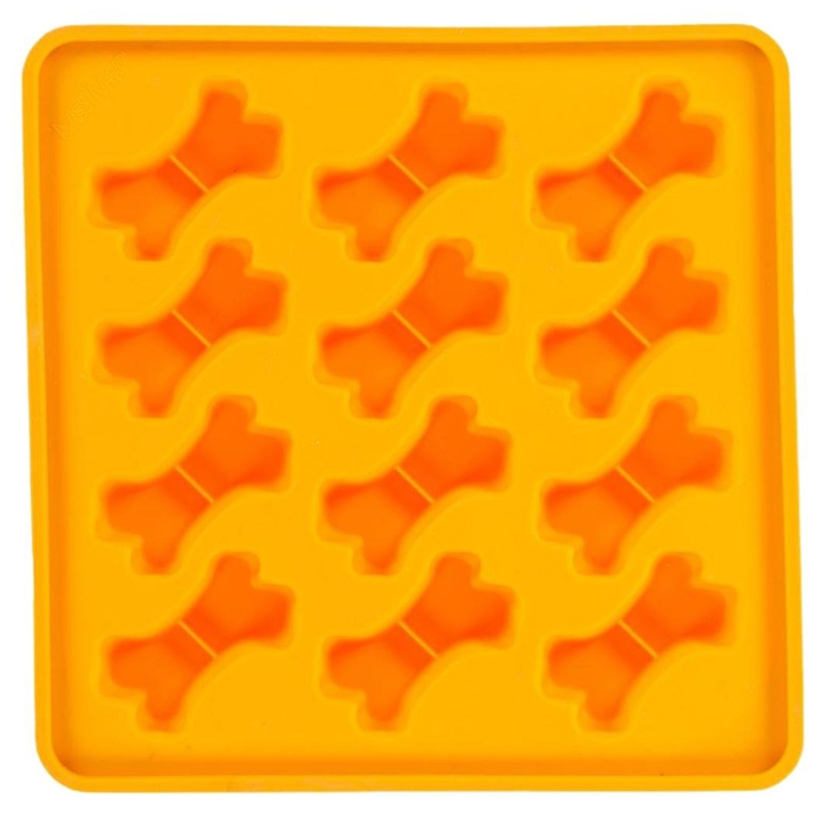 Picture of Messy Mutts 628043607880 10 x 10 in. Framed Silicone Treat Making Mold for Dog&#44; Orange