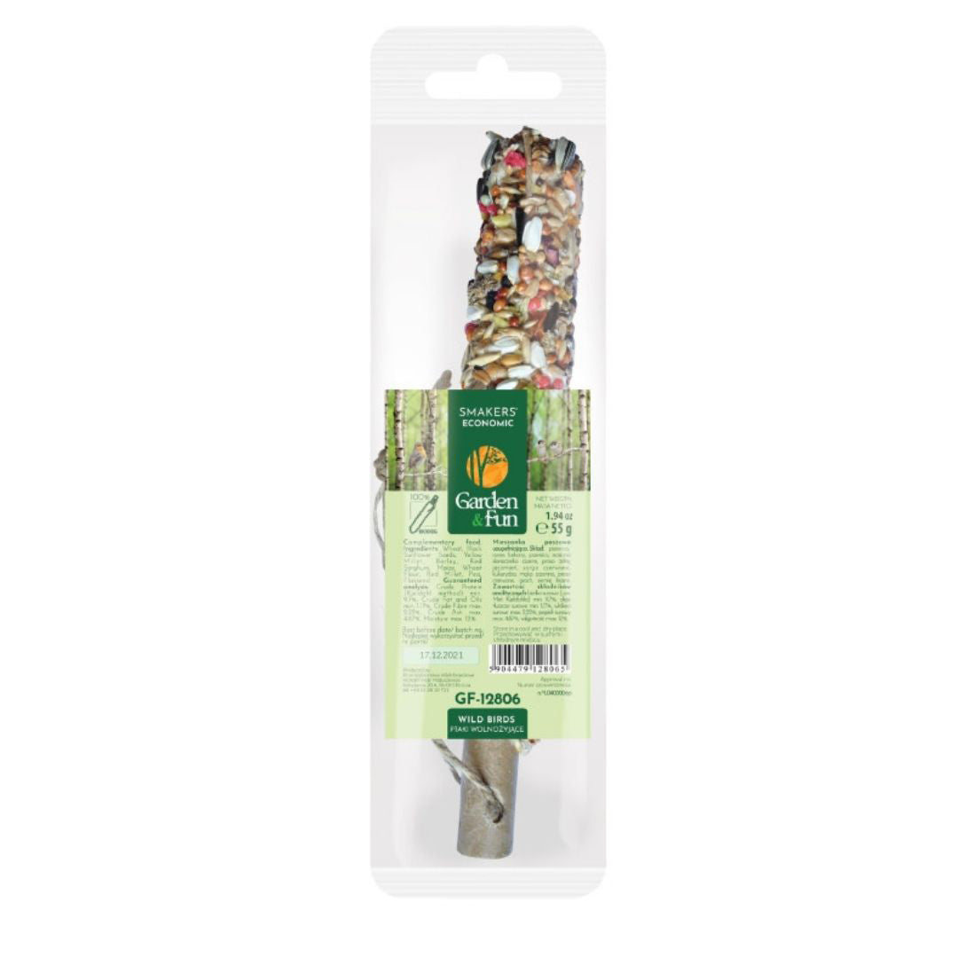 Picture of A & E Cages 644472009514 1.94 oz Smakers Garden Fun Economic Food Stick for Wild Birds - 20 Each
