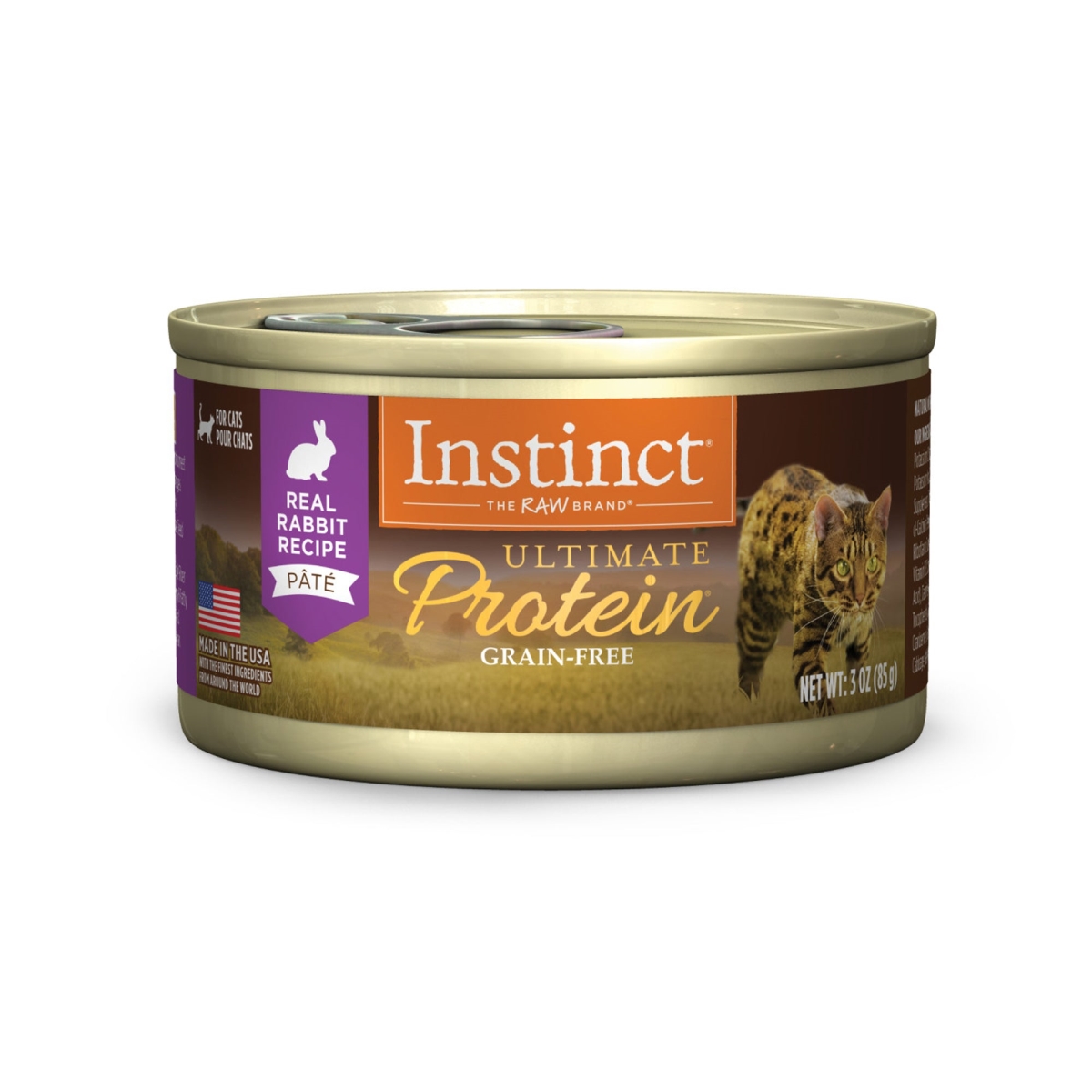 Picture of Natures Variety 769949610366 3 oz Ultimate Protein Rabbit Instinct Can Cat Food - Case of 24