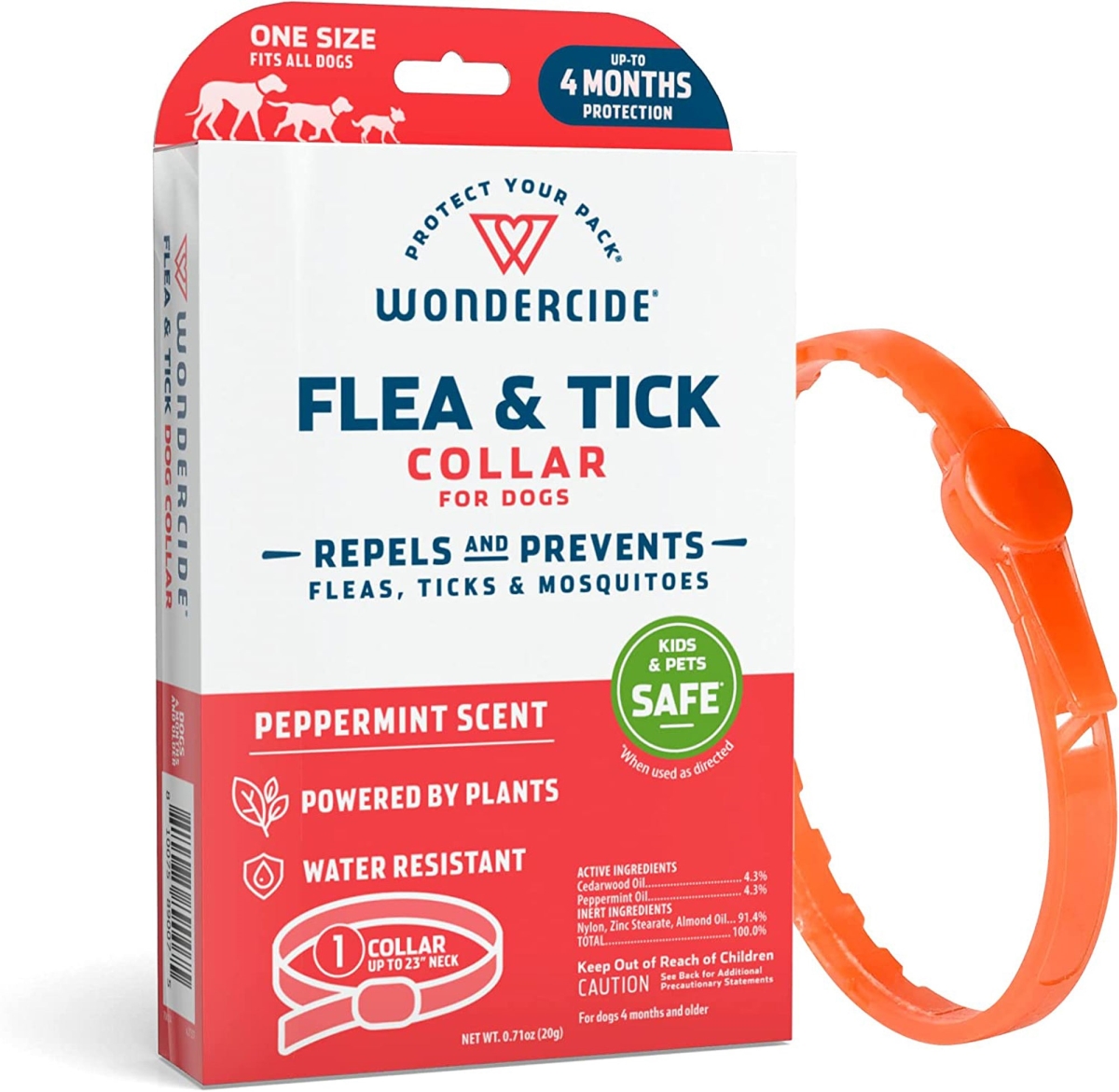 Picture of Wondercide 810075890075 Flea & Tick Collar for Dogs - Peppermint