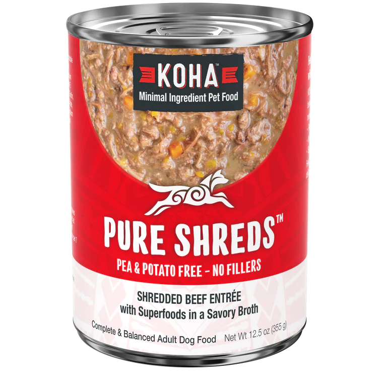 Picture of Koha 811048023339 12.5 oz Grain Free Shredded Beef Dog Food