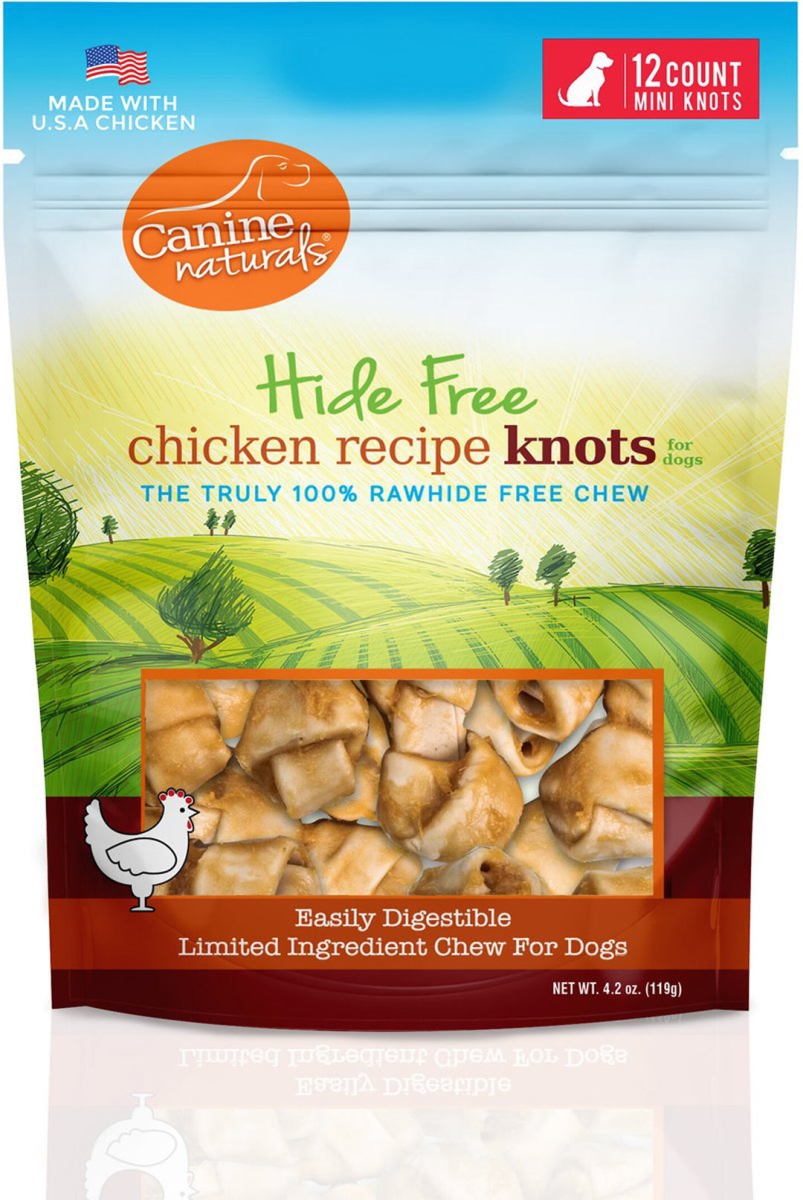 Picture of Canine Naturals 813432012066 Hide Free Chicken Mini Knot - Pack of 12