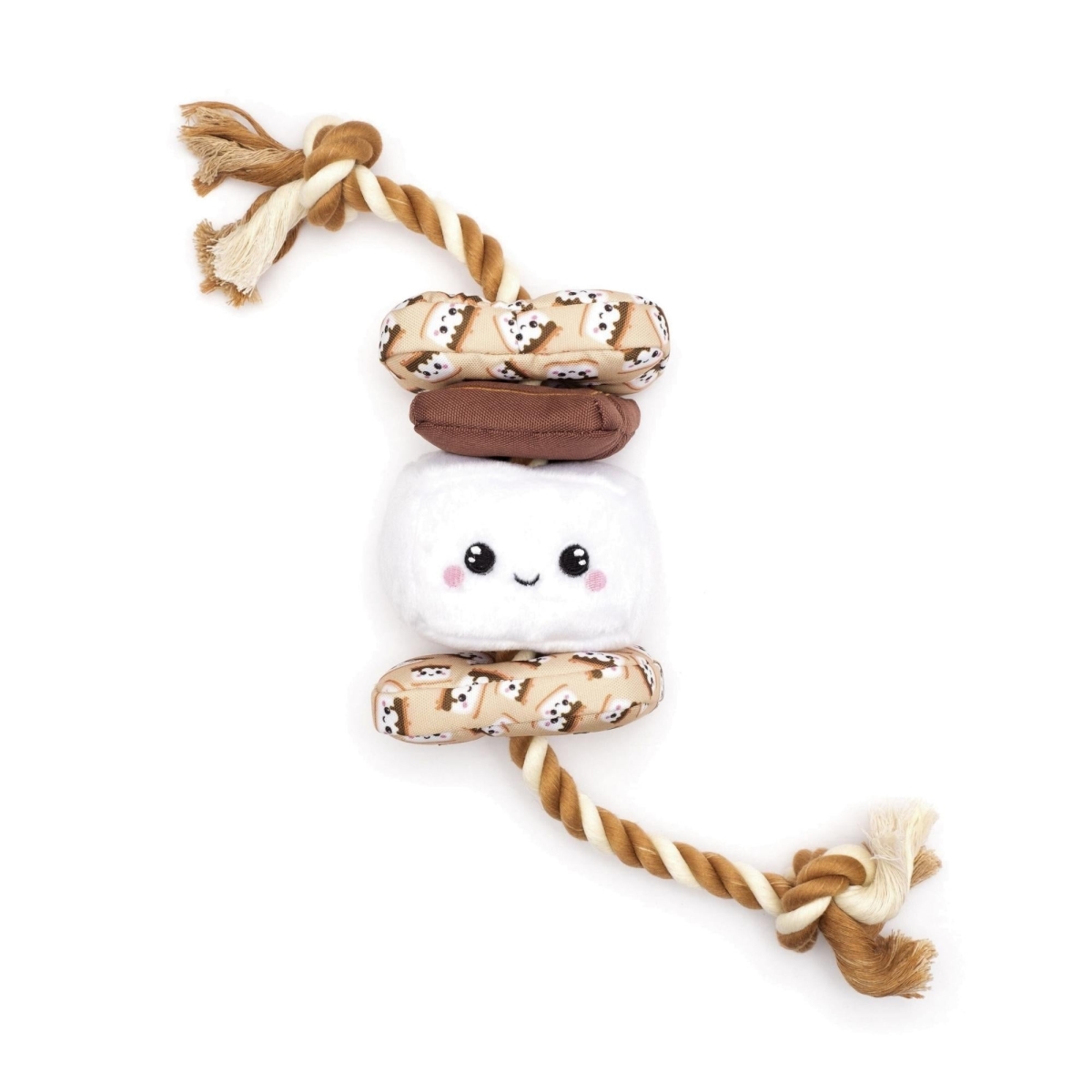 Picture of The Worthy Dog 840350701765 Smores Dog Toy - Large