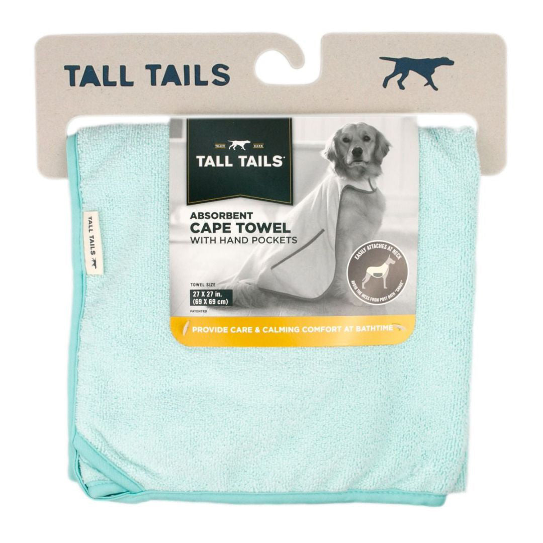 Picture of Tall Tails 022266176107 27 x 27 in. Cape Towel for Dog&#44; Blue