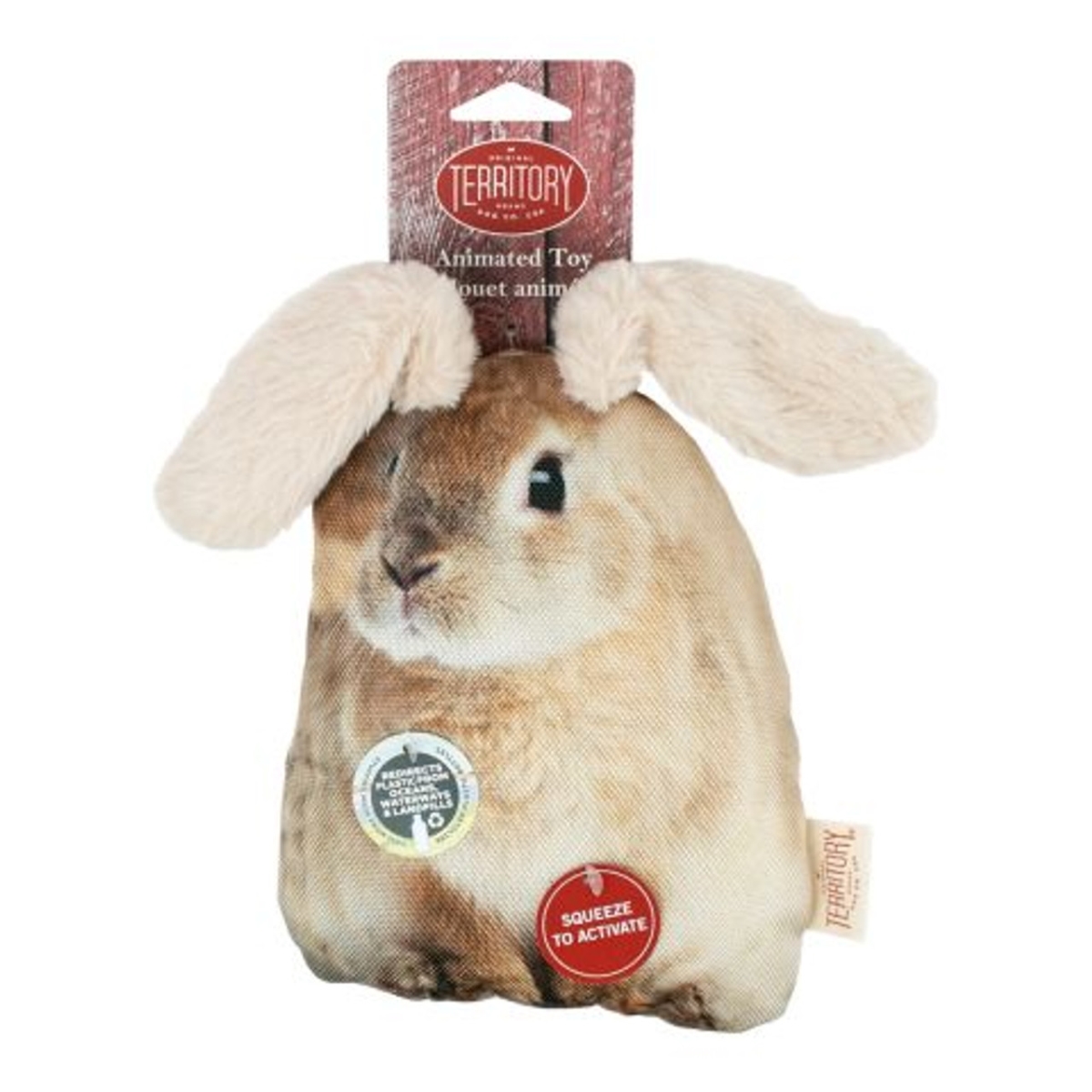 Picture of Territory 022266177289 9 in. Flopper Rabbit Dog Toy