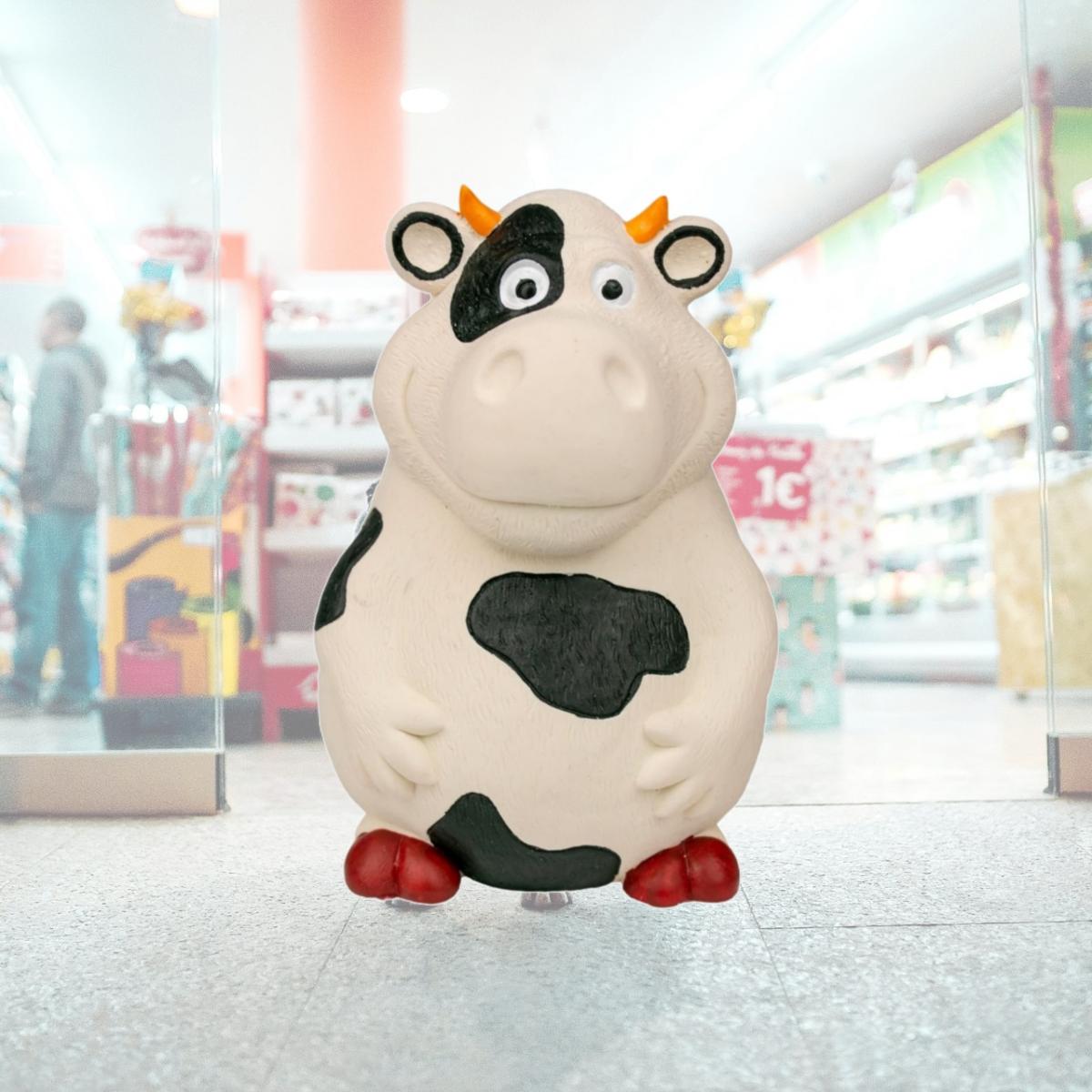 Picture of Territory 022266178132 5.8 in. Latex Squeaker Cow Dog Toy