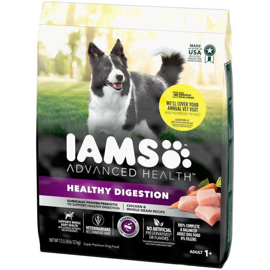 Picture of IAMS 019014805754 13.5 lbs Advanced Healthy Digestion Adult Dry Dog Food - Chicken & Whole Grains