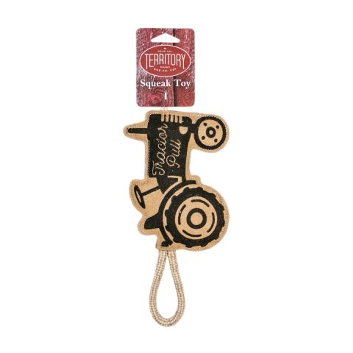 Picture of Territory 022266173434 13.5 in. Natural Leather Tug Tractor Dog Toy