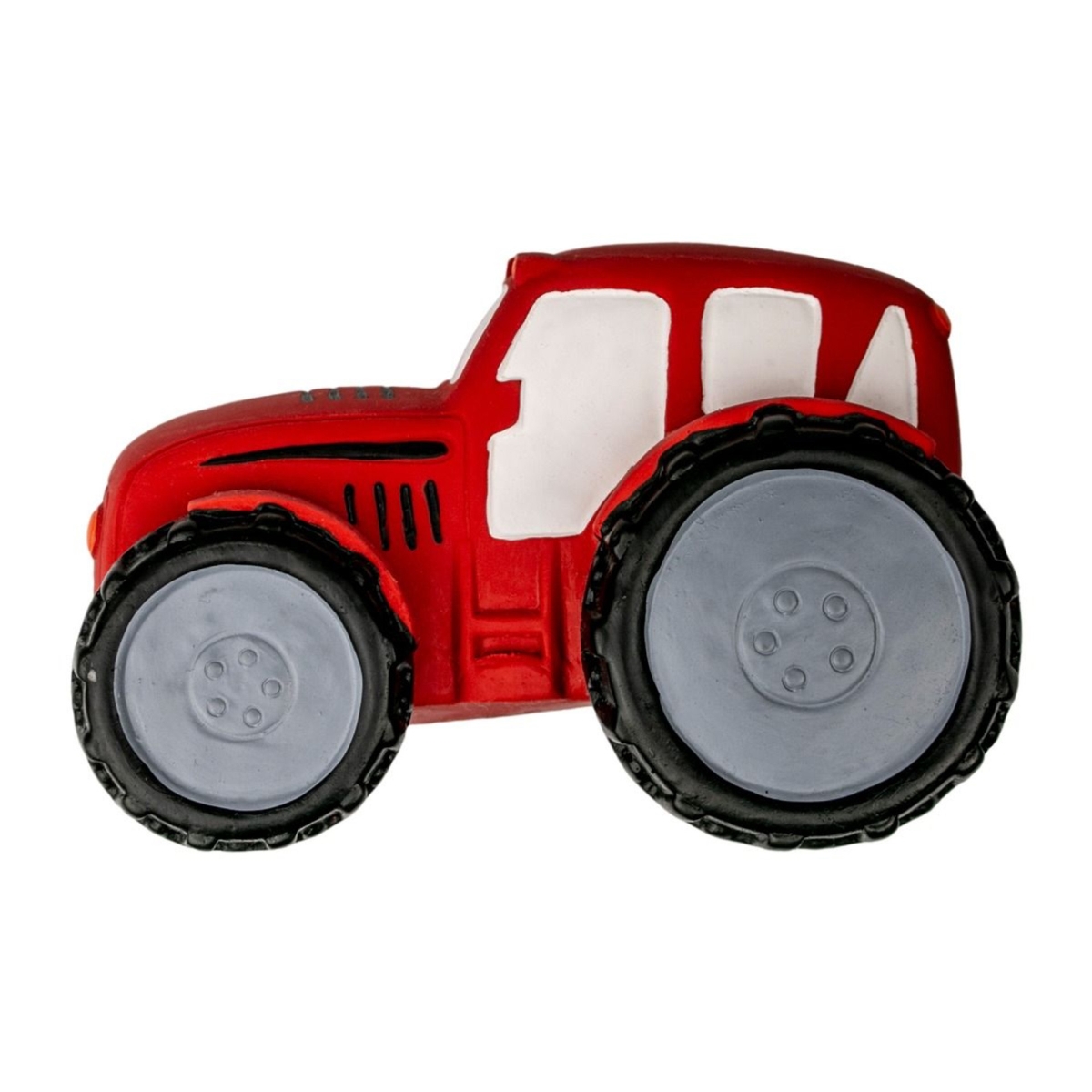 Picture of Territory 022266178118 5.8 in. Latex Squeaker Tractor Dog Toy&#44; Red