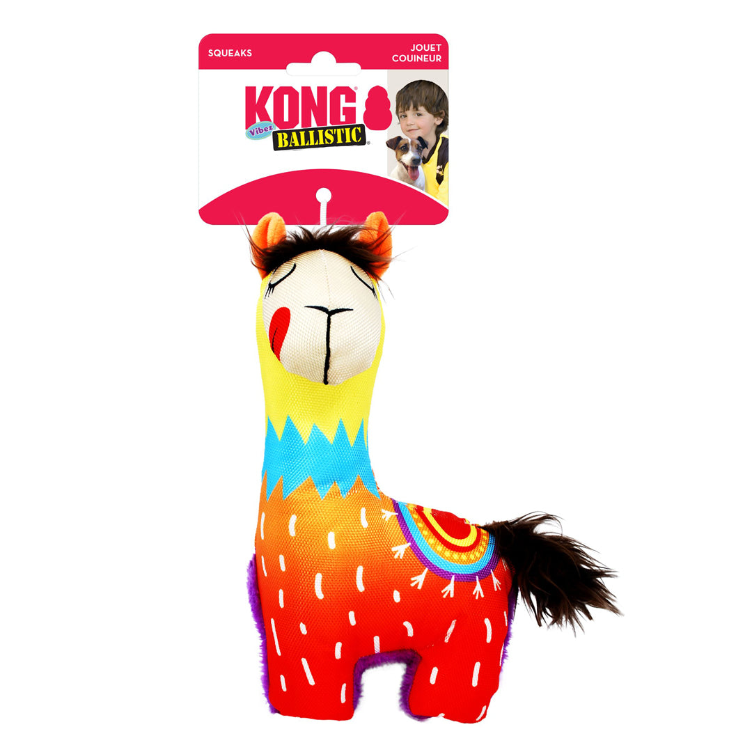 Picture of Kong 035585503462 Ballistic Vibez Llamas Assorted Dog Toy - Small & Medium