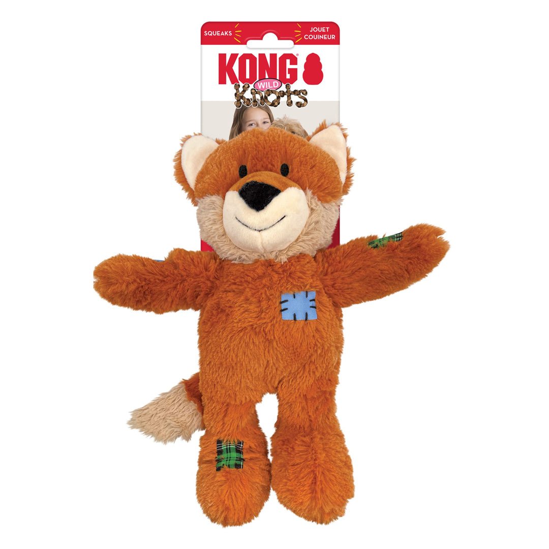 Picture of Kong 035585509358 Wild Knots Fox Dog Toy&#44; Orange - Medium & Large