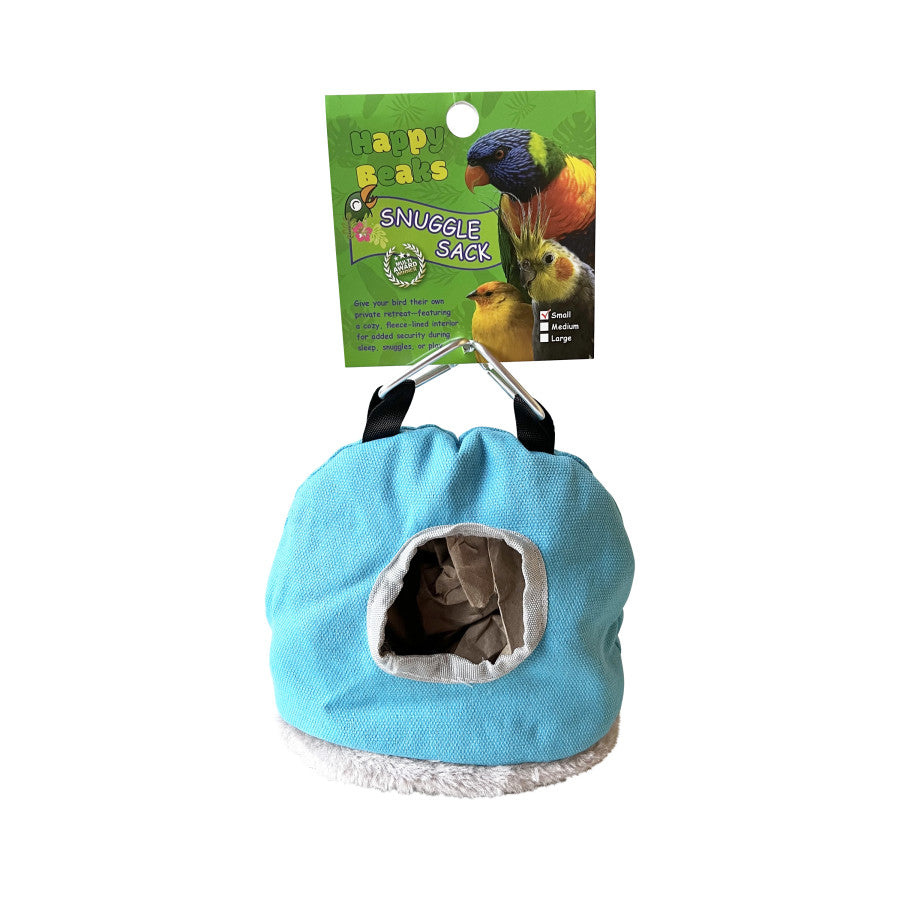 Picture of A & E Cages 644472001983 Happy Beaks Snuggle Sack Bird Hut&#44; Assorted Color - Small