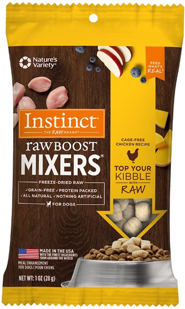 Picture of Natures Variety 769949501411 1 oz Dog Chicken Trial & Instinct Freeze Dried Raw Boost Mix - 4 per Pack - Case of 8