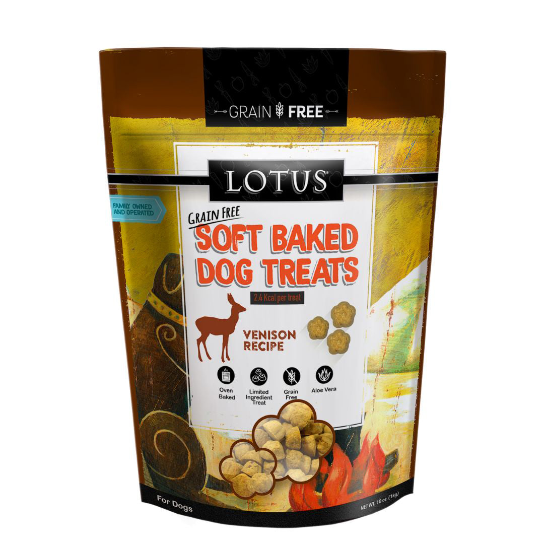 Picture of Lotus 784815904042 10 oz Dog Soft Baked Grain Free Venison Recipe